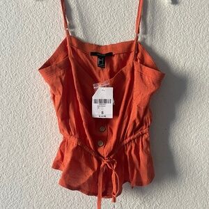 Forever 21 orange summer tank - NEW